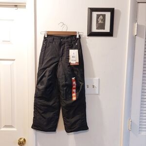 Kids Black Cargo Pants